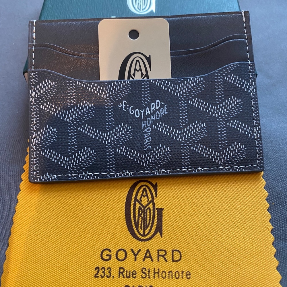 COPY - Goyard card wallet holder Grey